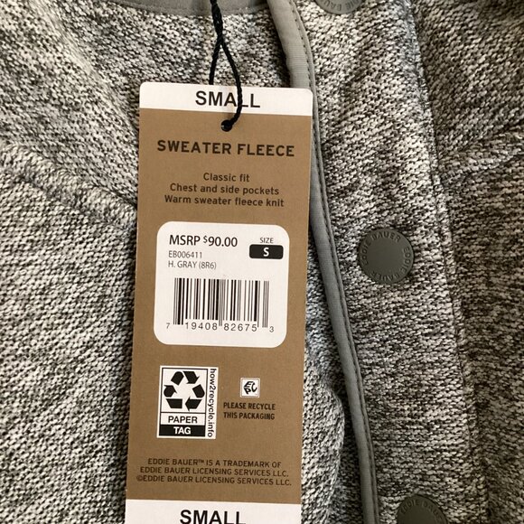 Eddie Bauer Men's‎ Sweater Fleece - Picture 6 of 6